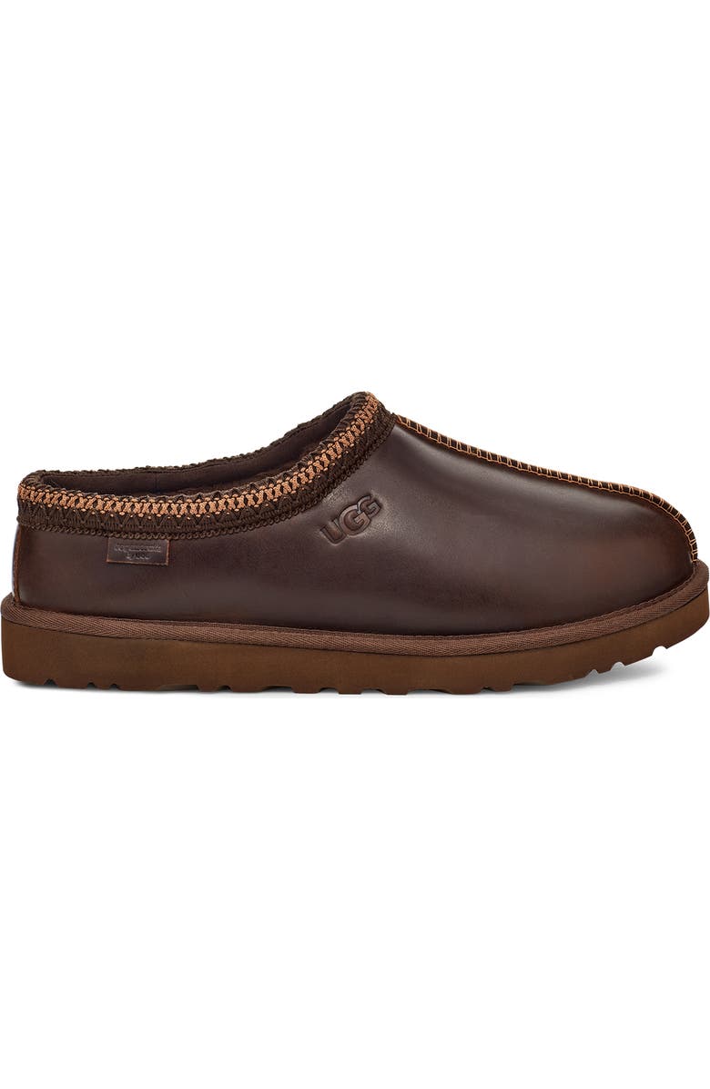 UGG<sup>®</sup> Tasman Leather Slipper, Alternate, color, Ironwood