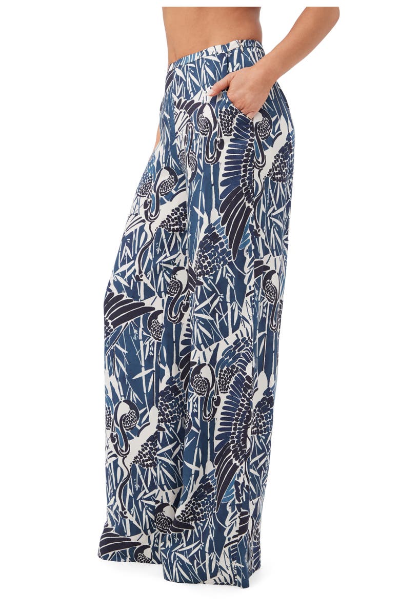 Trina Turk Tavia Printed Wide Leg Pant, Alternate, color, Multi