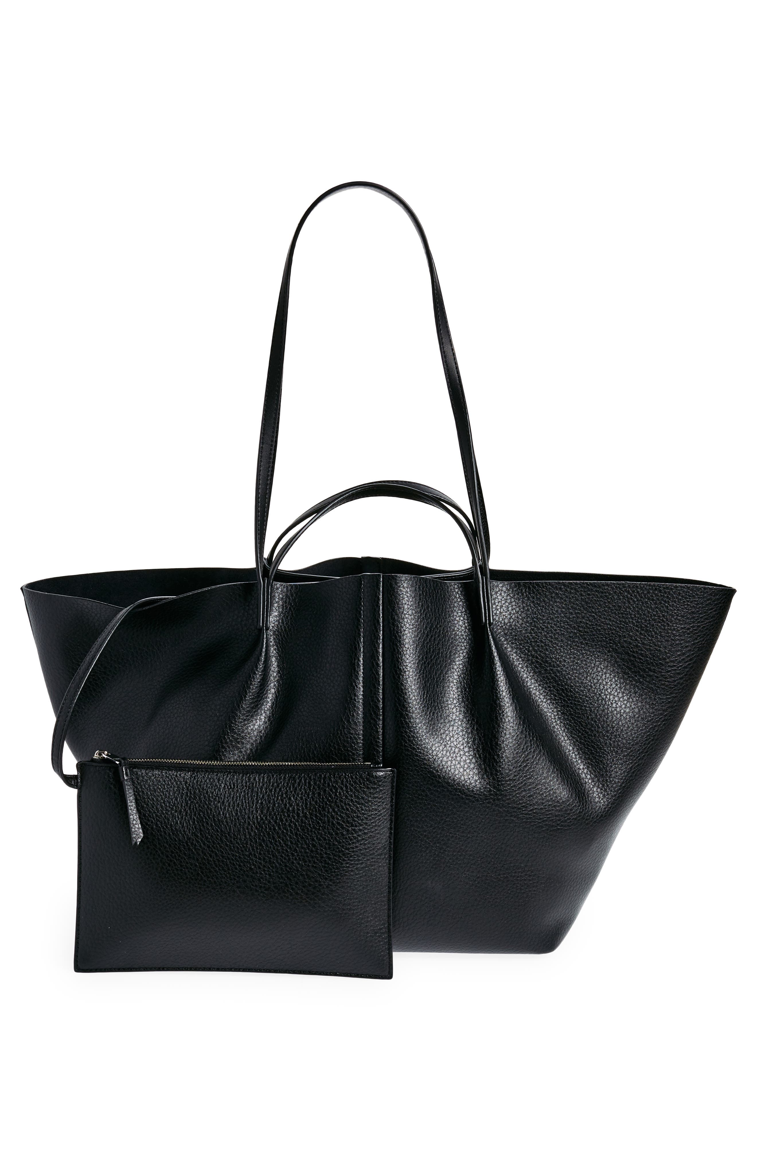 AllSaints Hannah Leather Tote, Alternate, color, 