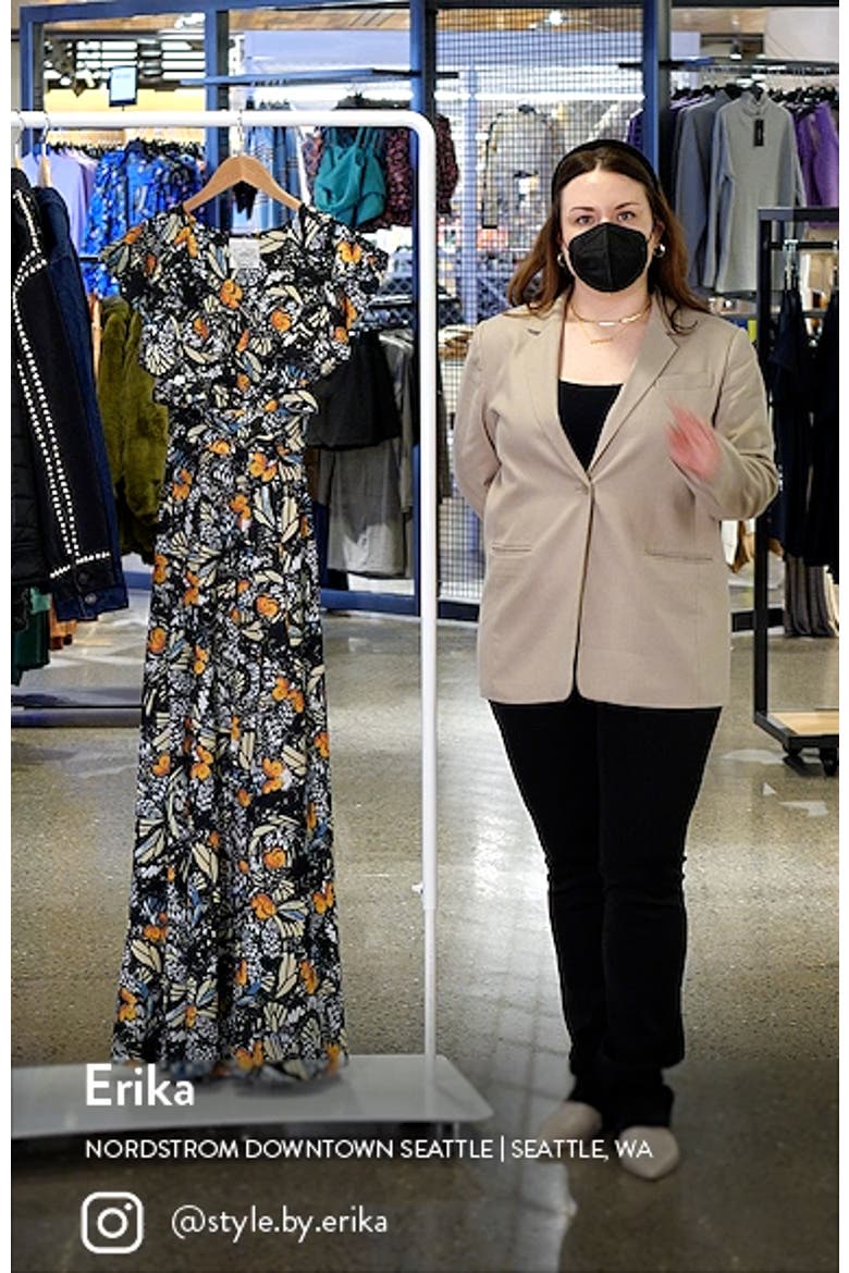 Butterfly Print Maxi Dress video