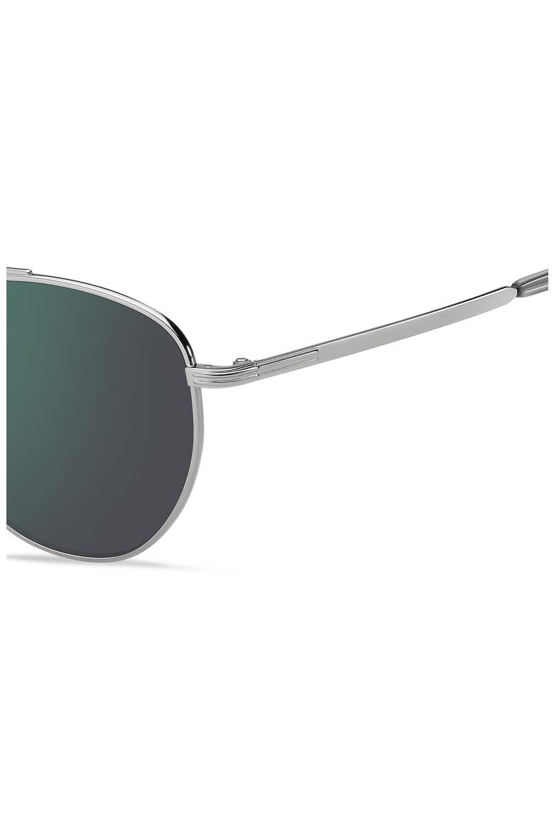 1631/S 53mm Rectangular Aviator Sunglasses, Alternate, color, RUTHENIUM
