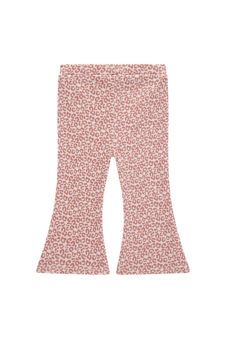 Leopard Print Flare Leggings, Alternate, color, Light Pink