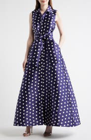 Julia Jordan Dot Sleeveless Gown