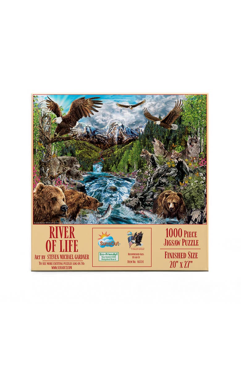 Sunsout River of Life 1000 piece Jigsaw Puzzle for Adults, Alternate, color, Multicolor