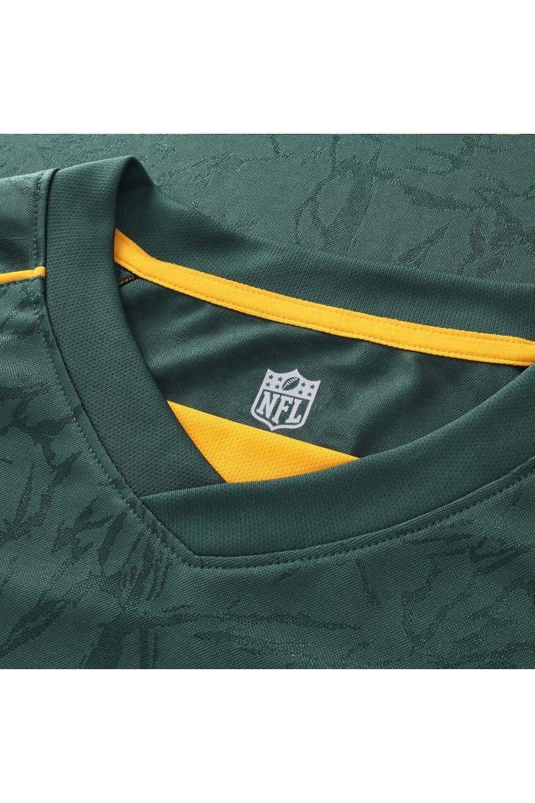 Youth Fanatics Green Green Bay Packers Football x Football V-Neck Fan Top, Alternate, color, Green