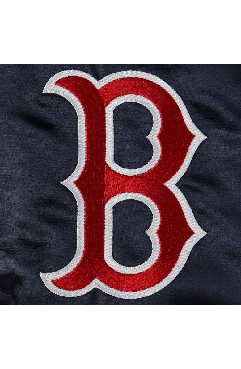 Mitchell & Ness Men's Mitchell & Ness Navy Boston Red Sox Colorblocked Full-Snap Raglan Jacket, Alternate, color, 