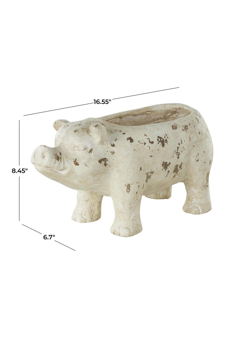 Pig Planter, Alternate, color, IVORY