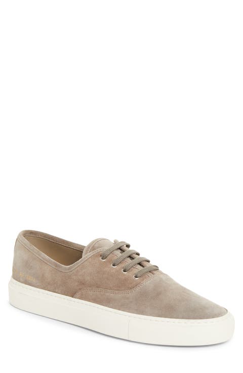 Four Hole Suede Sneaker