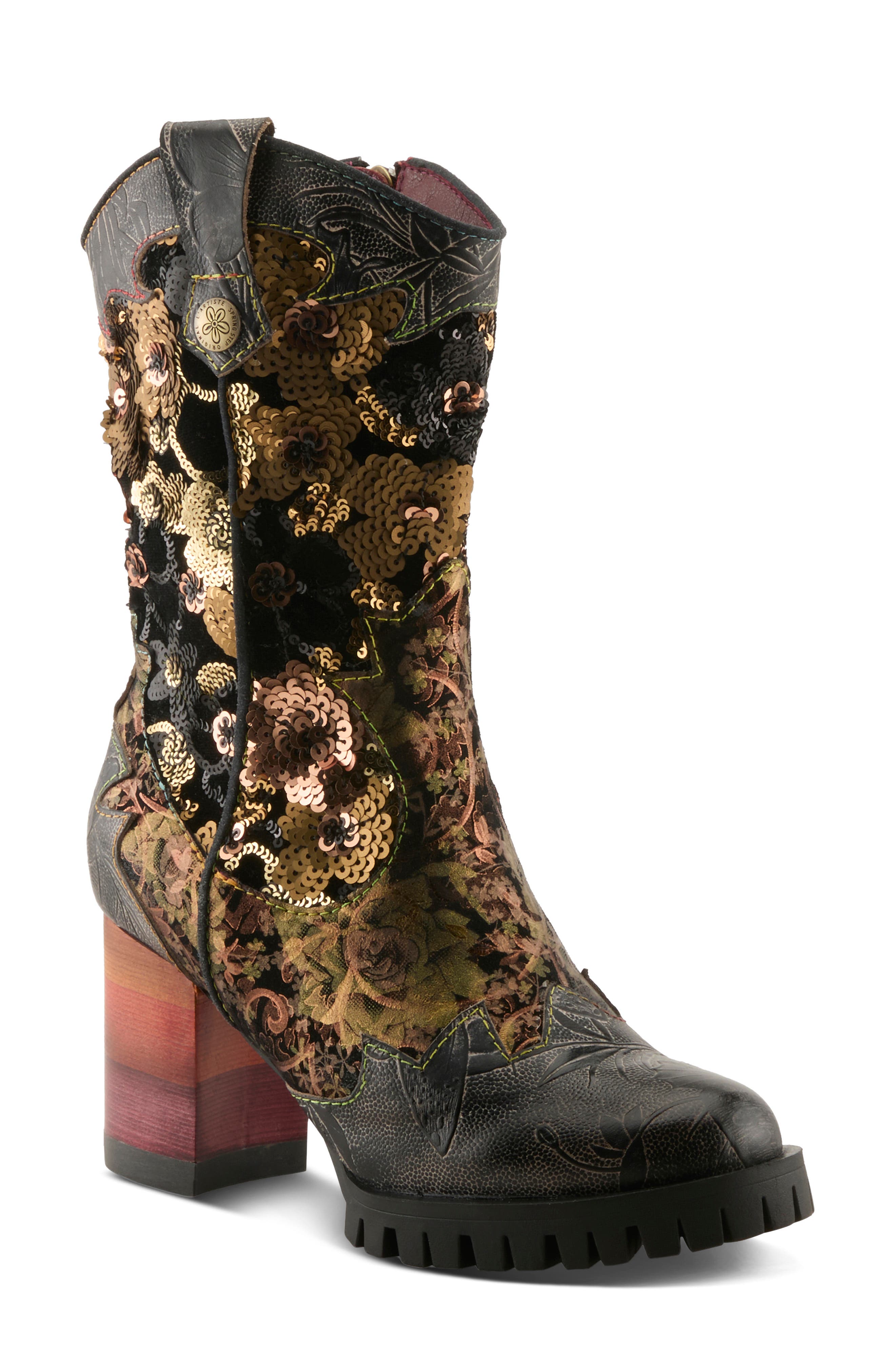 Myohmy Bootie, Main, color, BLACK MULTI