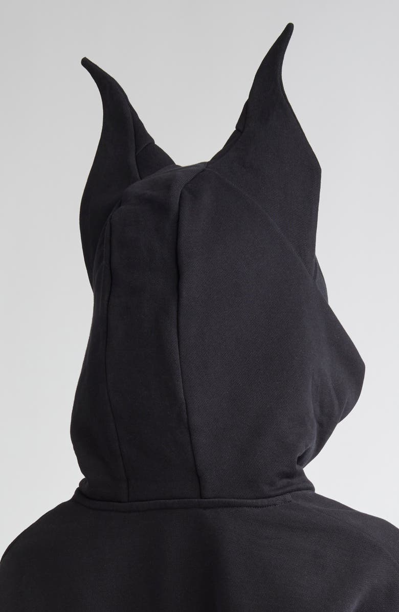 Coperni x Disney Maleficent Horned Fleece Logo Hoodie, Alternate, color,