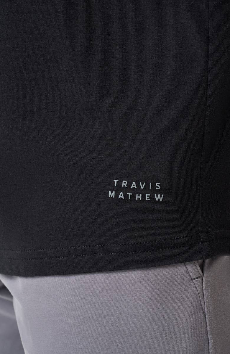 TravisMathew Cloud Crew Long Sleeve T-Shirt, Alternate, color, Black