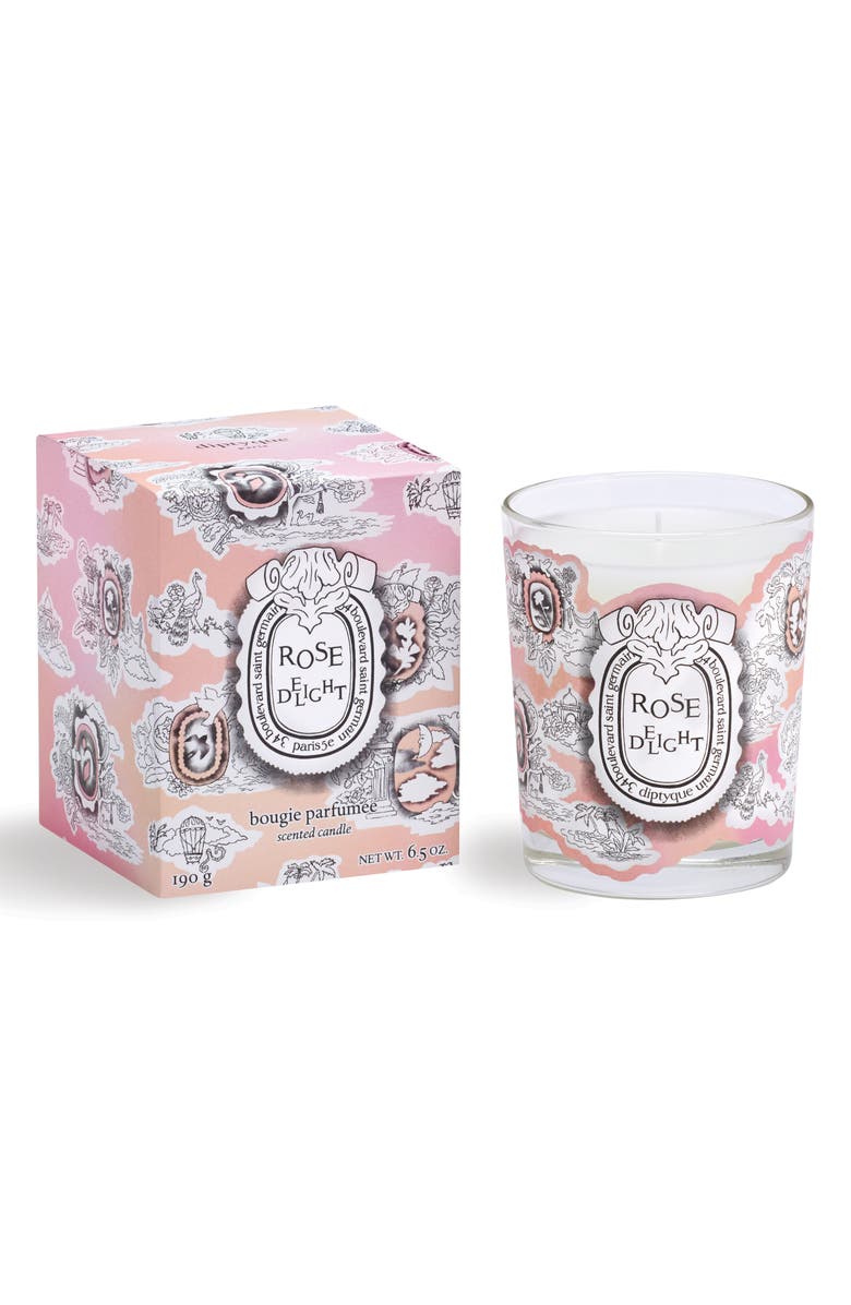 Diptyque Rose Delight Candle, Main, color,