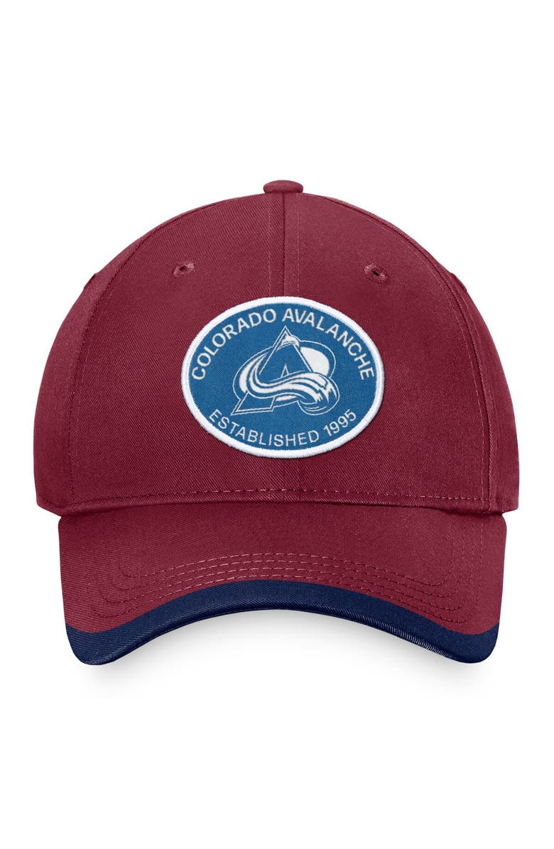 FANATICS Men's Fanatics Branded Burgundy Colorado Avalanche Fundamental Adjustable Hat, Alternate, color, Burgundy