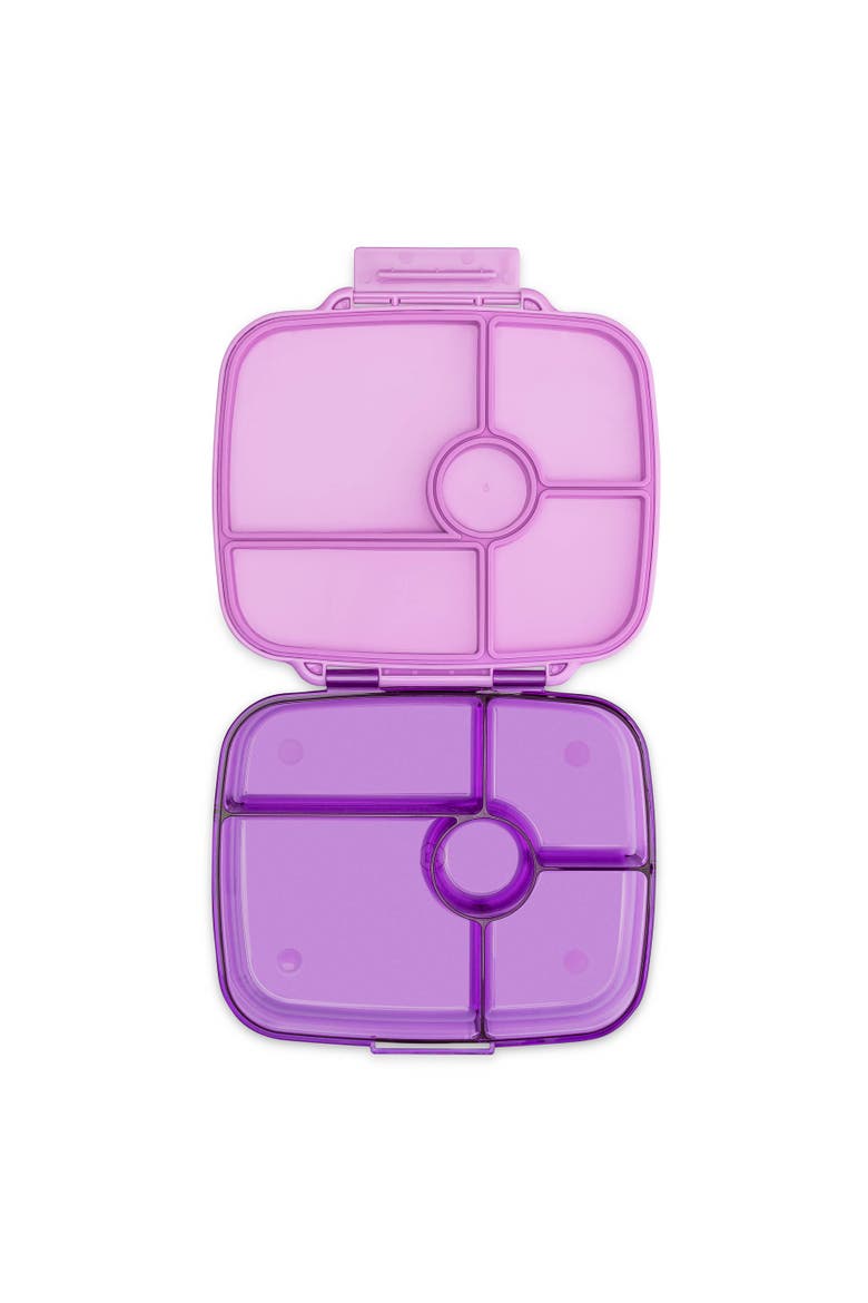 Go Leakproof Bento Lunch Box 5-Compartment Deep Tray, Alternate, color, Kyoto Purple