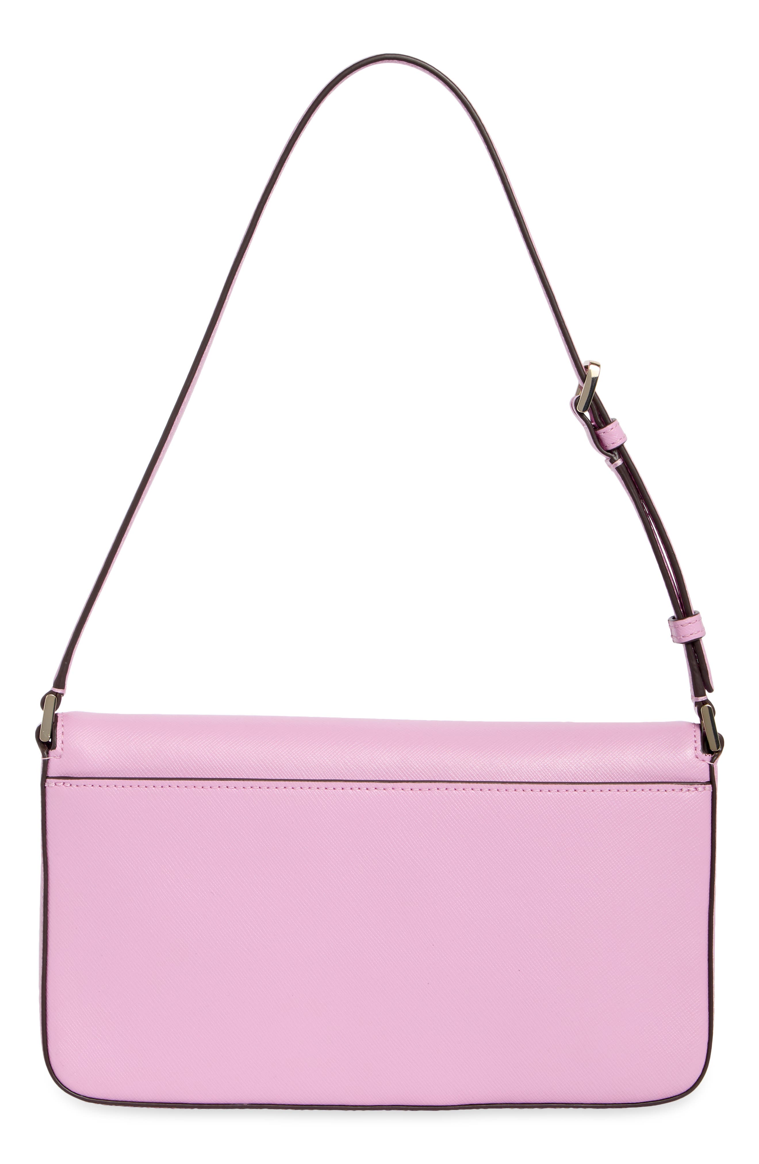 staci saffiano leather shoulder bag, Alternate, color, BERRY CREAM