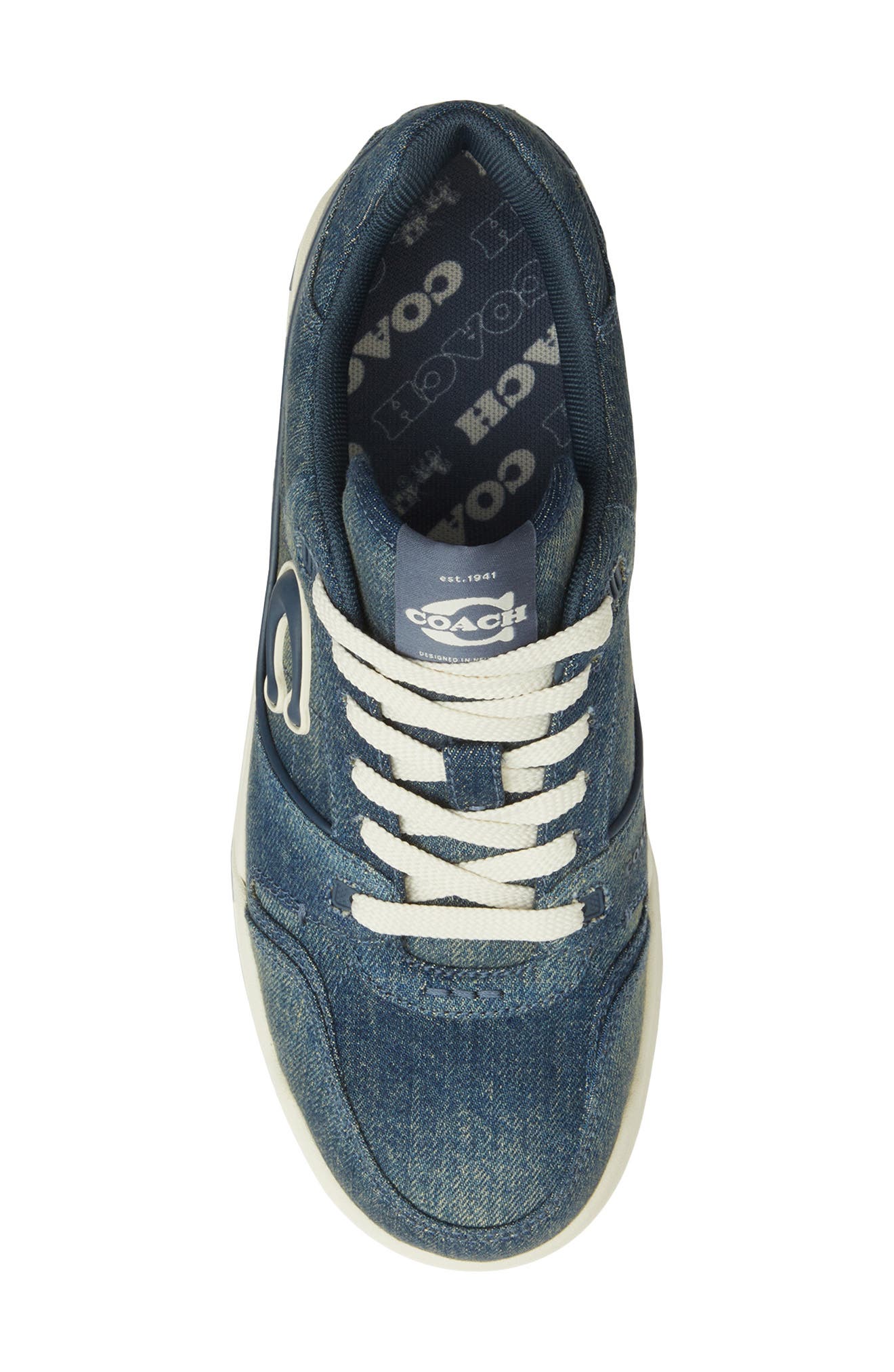 COACH Soho Sneaker, Alternate, color, Denim.