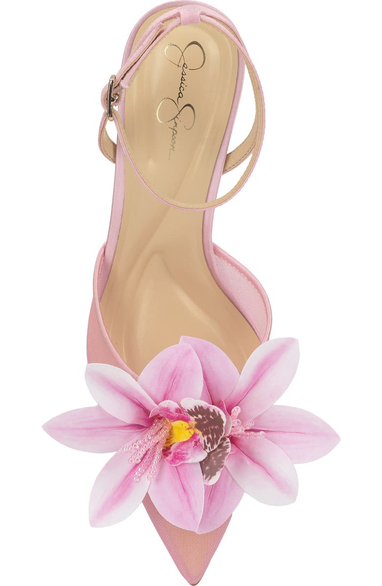 Jessica Simpson Vilyria Embellished Pointed Toe Pump, Alternate, color, Pink Sugar