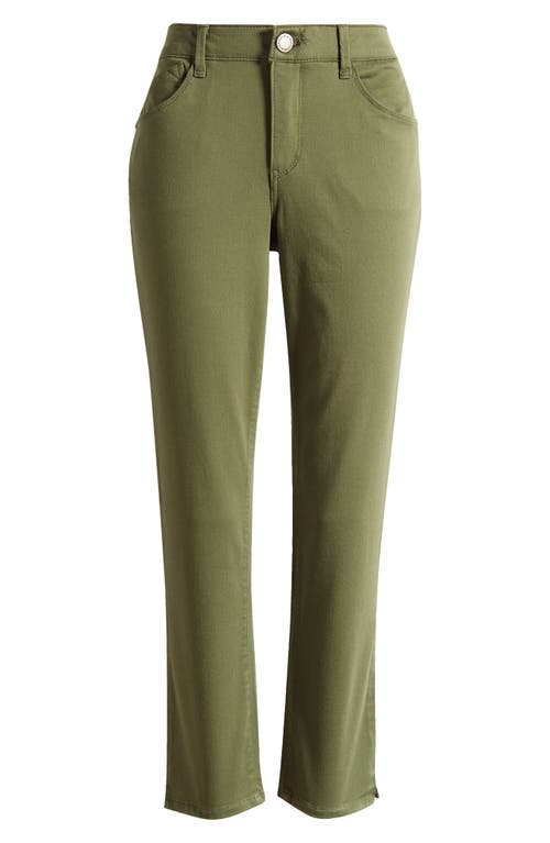 Wit & Wisdom Logan 'ab'solution High Waist Ankle Slim Straight Leg Pants In Celadon