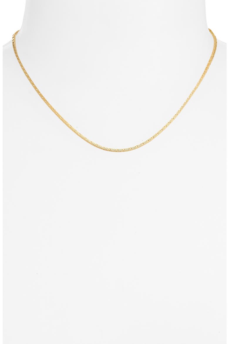 Dotted Snake Chain Necklace, Alternate, color, GOLD