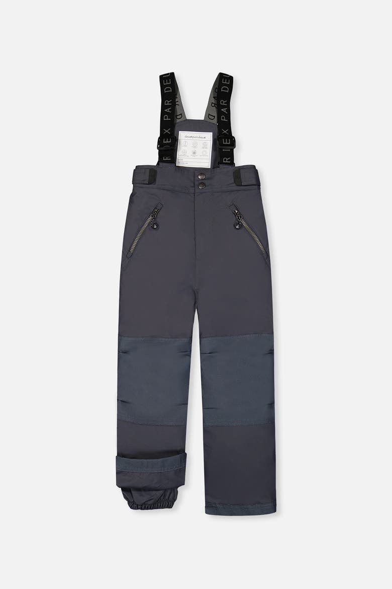 Play Cordura Reinforced Adjustable Suspenders Snow Pants, Main, color, Cool Dark Grey