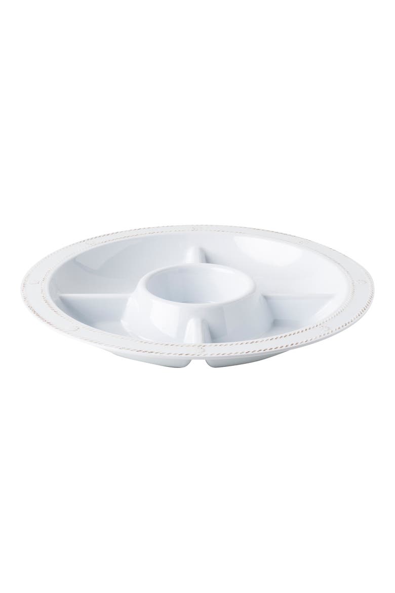 Berry and Thread Sectioned Melamine Serving Tray, Main, color, WHITEWASH