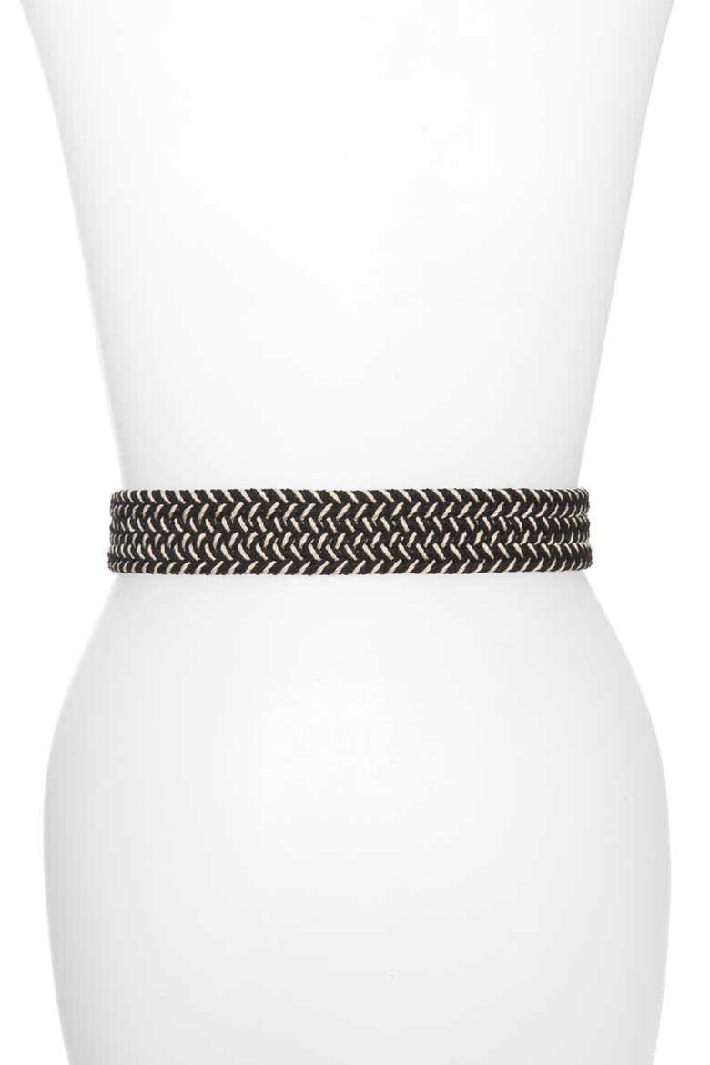 Woven Webbing Belt, Alternate, color, TRUE BLACK MULTI