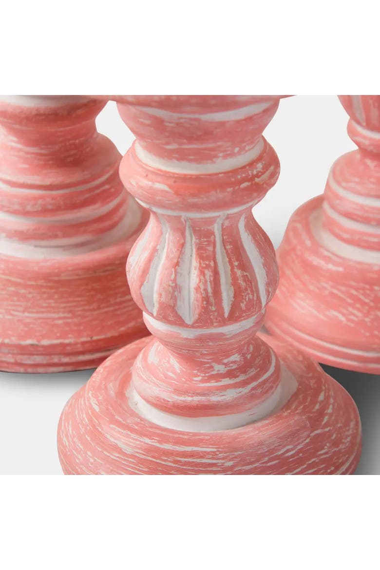 Rosé Reverie Pillar Candleholder Set, Alternate, color, Rose