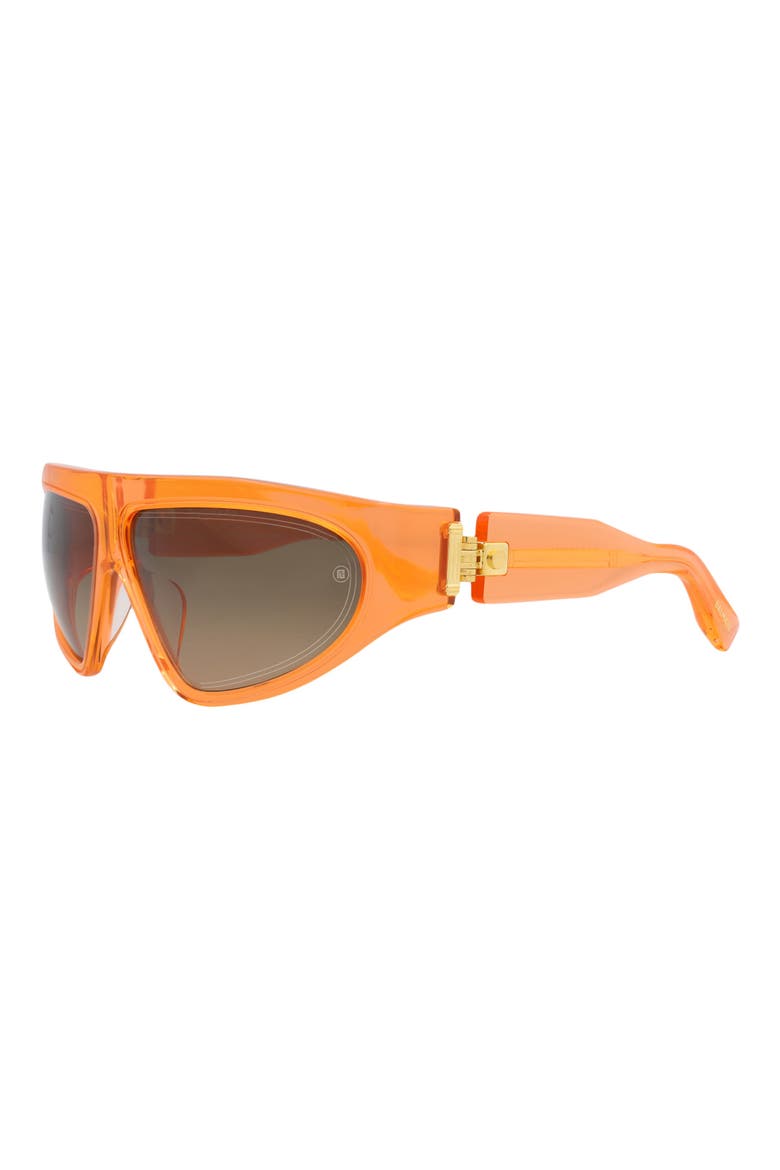 62mm Shield Sunglasses, Alternate, color, ORANGE ORANGE BROWN