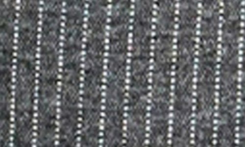 Endless Rose Stripe Stretch Knit Flare Pants In Gray