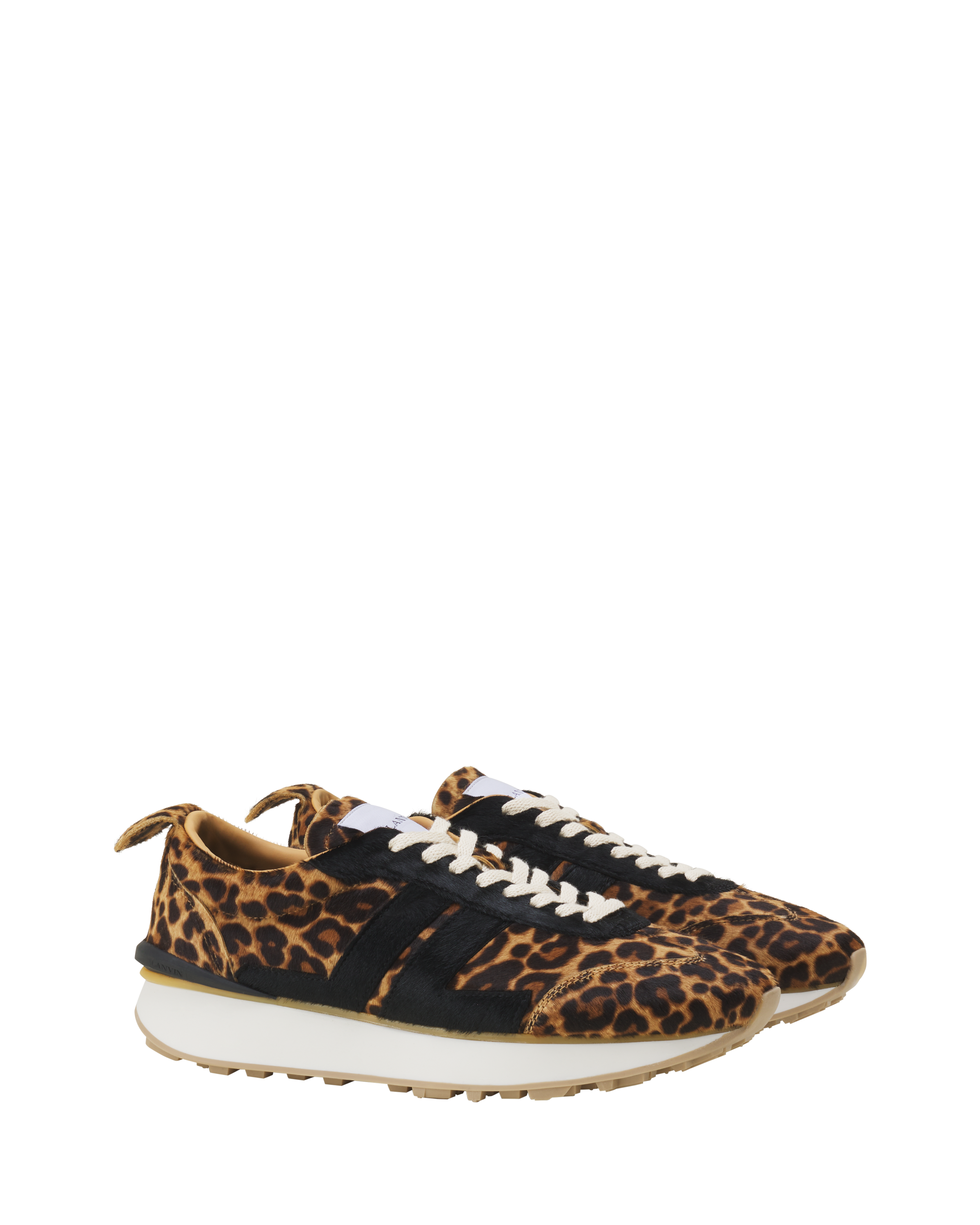Lanvin Leopard Print Bumpr Sneakers In Pony, Alternate, color, Leopard