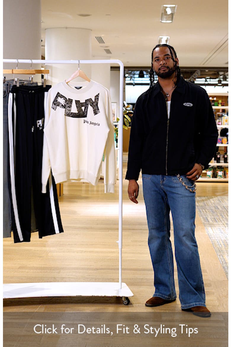 Logo Print Oversize Crewneck Sweatshirt video