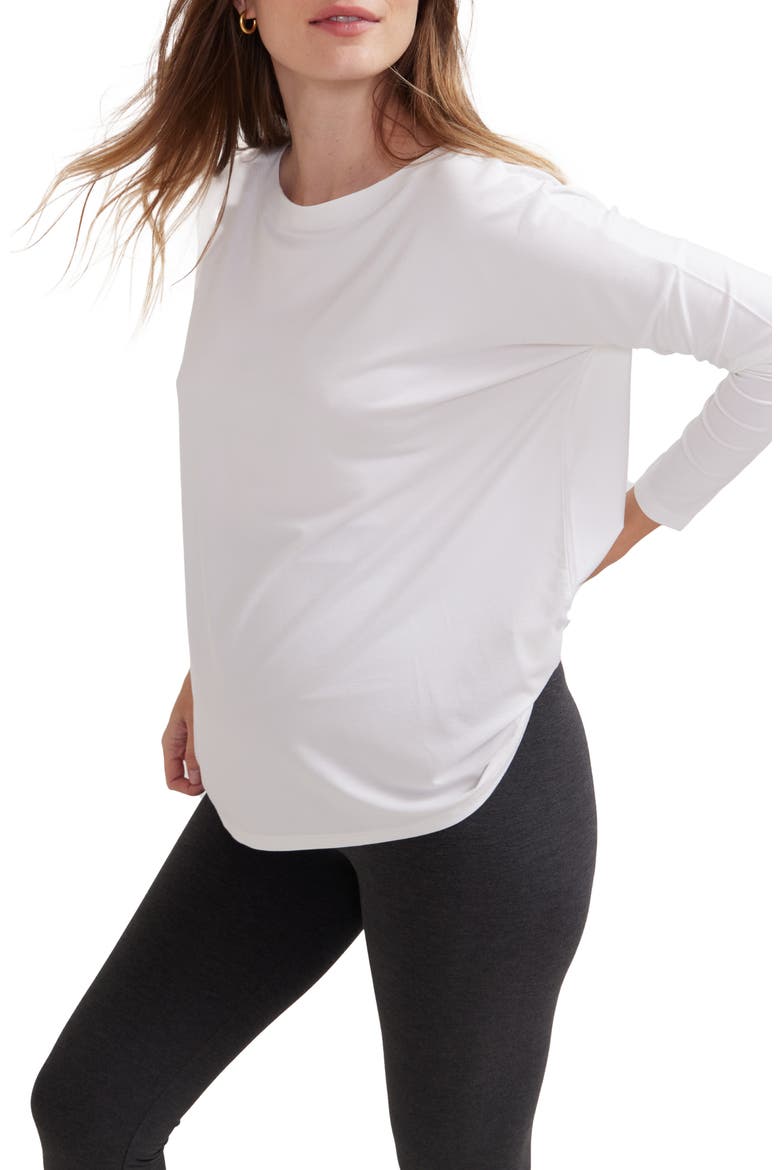 The Perfect Longsleeve Tee, Alternate, color, White