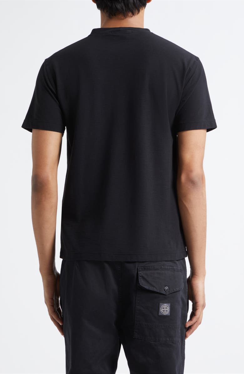 Stone Island Compass Logo Patch Short Sleeve T-Shirt, Alternate, color, Black
