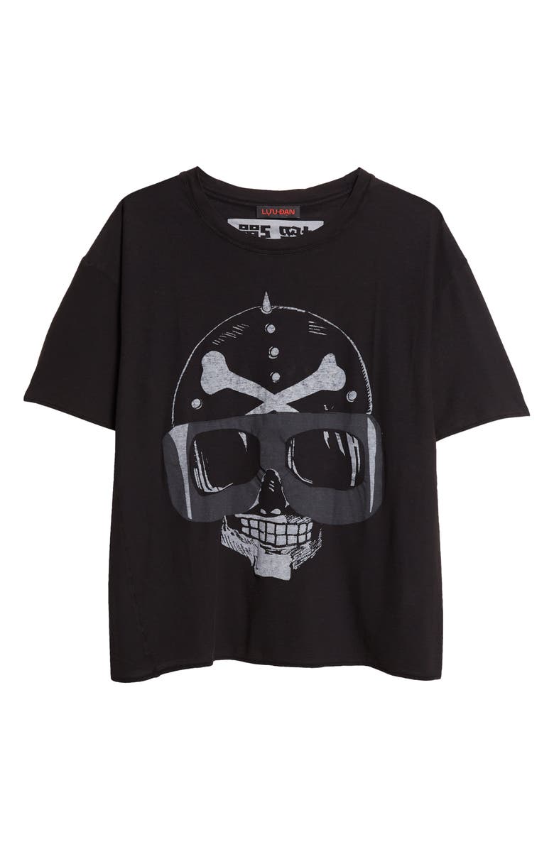 LU'U DAN Thrash Graphic T-Shirt, Alternate, color, Renegade Man / Washed Black