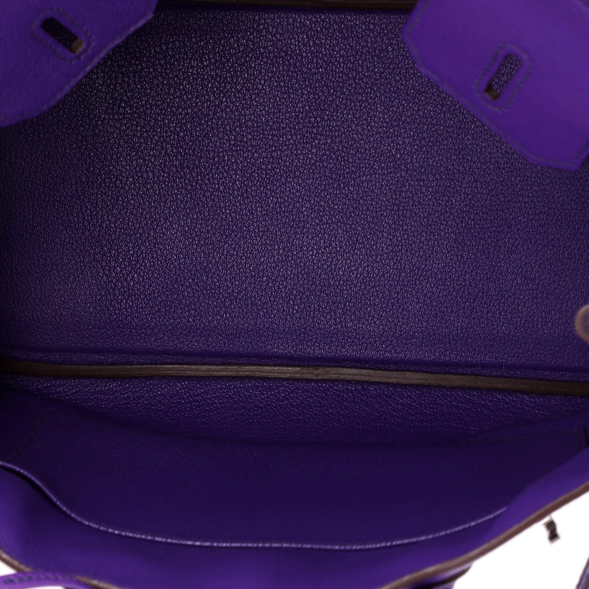 Birkin Handbag Purple Epsom with Palladium Hardware 30, Alternate, color, Red