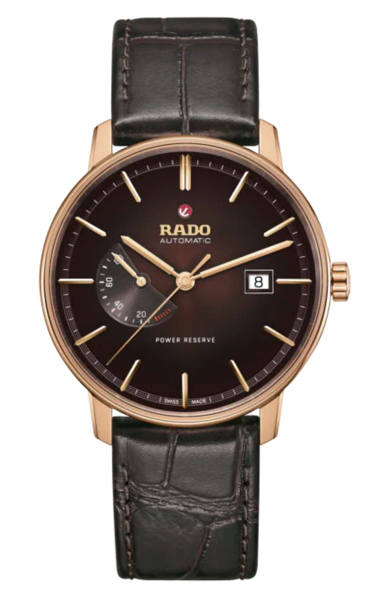RADO Coupole Automatic Power Reserve Bracelet Watch, 41mm, Main, color, 
