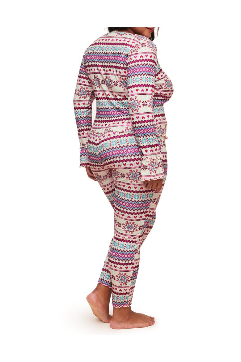 Audra Pajama Long Sleeve Top & Legging Set, Alternate, color, Novelty white