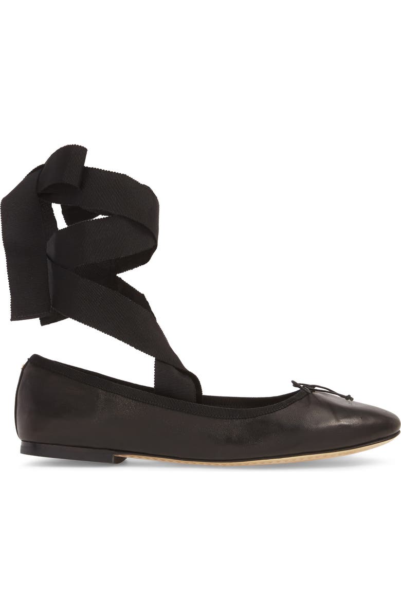 Tory Burch Elodie Lace-Up Ballet Flat, Alternate, color,