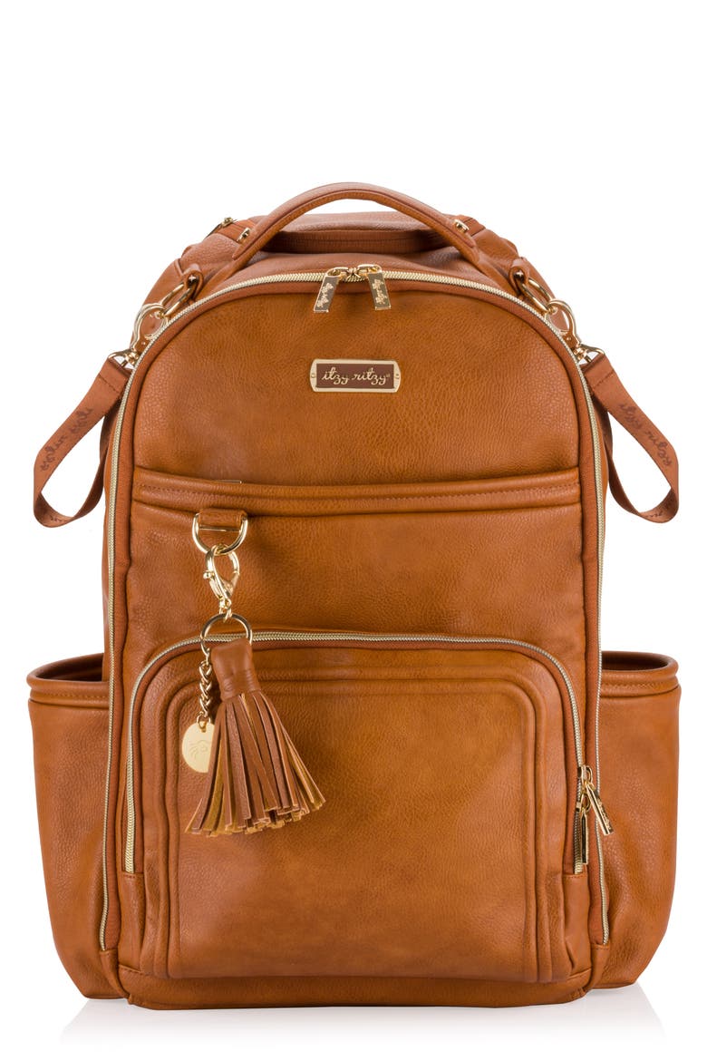 Boss Plus Diaper Backpack, Main, color, BROWN