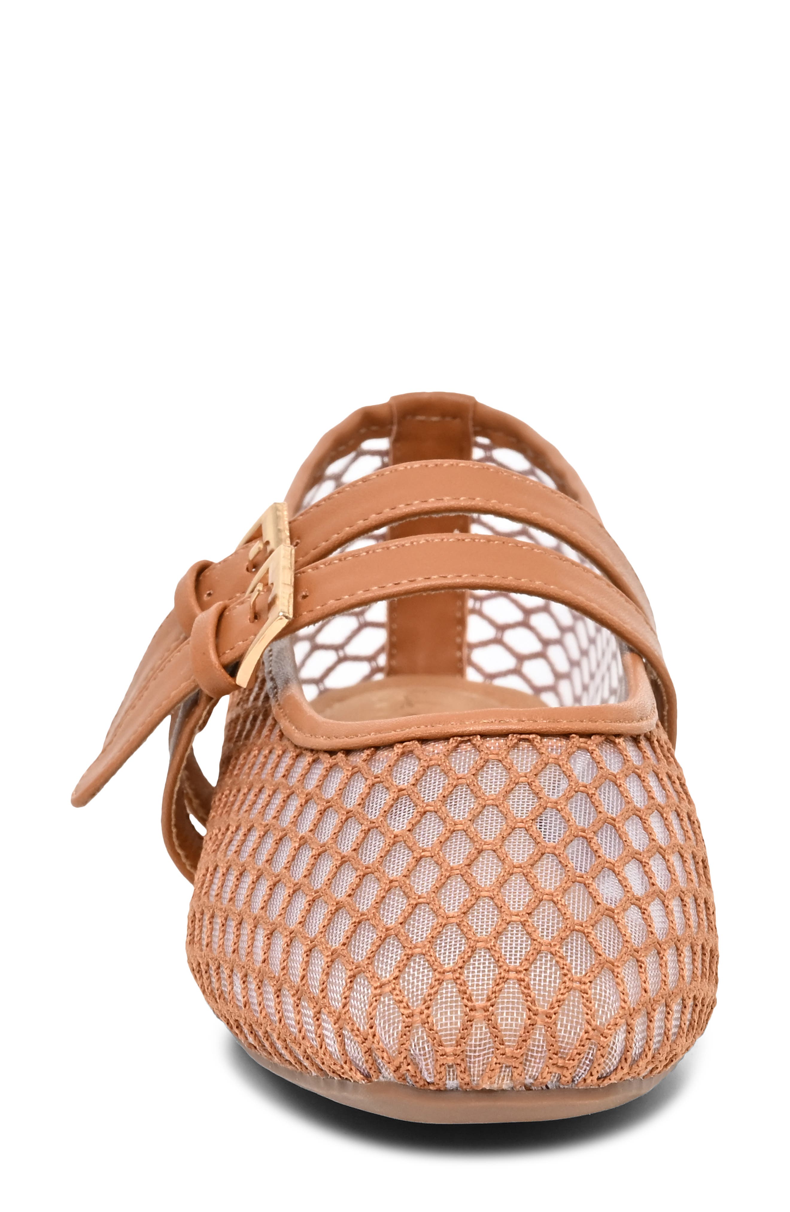 Buckled Mesh Flat, Alternate, color, TAN