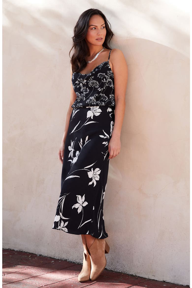 Floral Bias Cut Midi Skirt, Alternate, color, FLORAL
