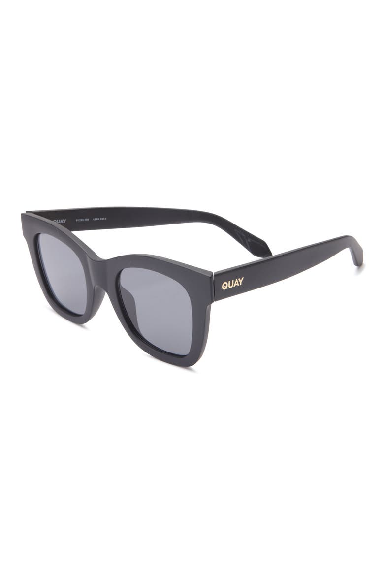 After Hours 51mm Square Sunglasses, Alternate, color, MATTE BLACK/ SMOKE