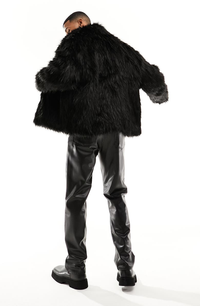 ASOS DESIGN Faux Fur Jacket, Alternate, color, 