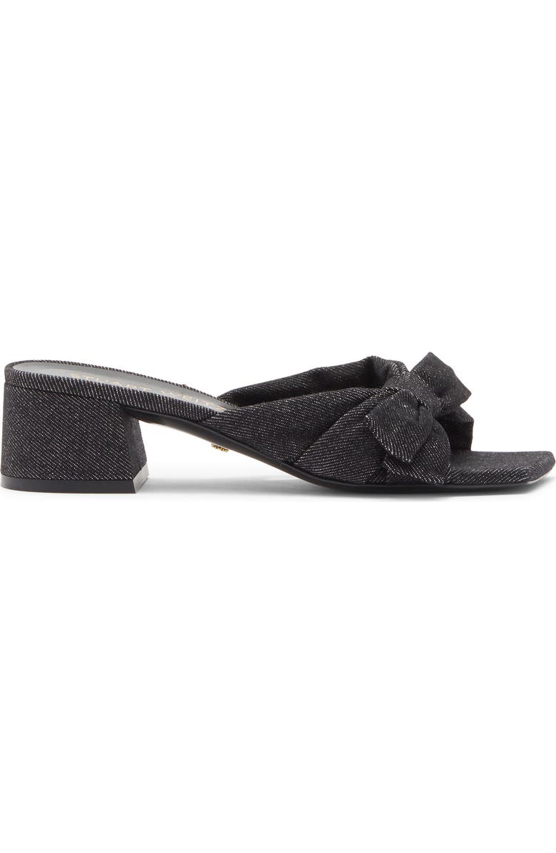 Stuart Weitzman Sofia 45 Slide Sandal, Alternate, color, Black