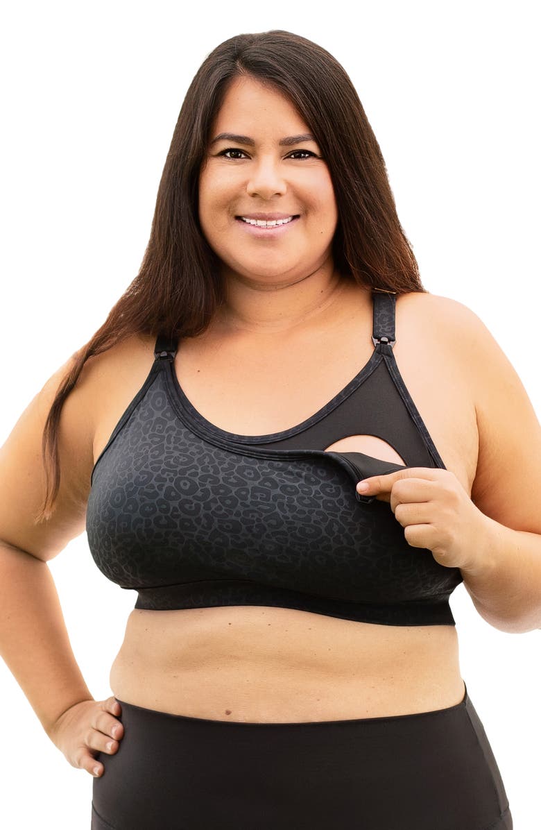 LOVE AND FIT Strappy Nursing Sports Bra, Alternate, color, 