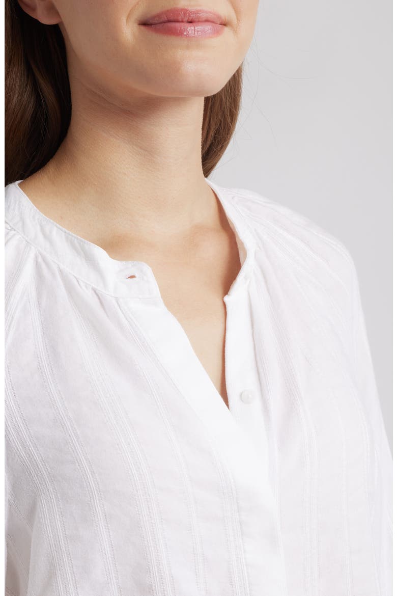 Hidden Placket Top, Alternate, color, WHITE