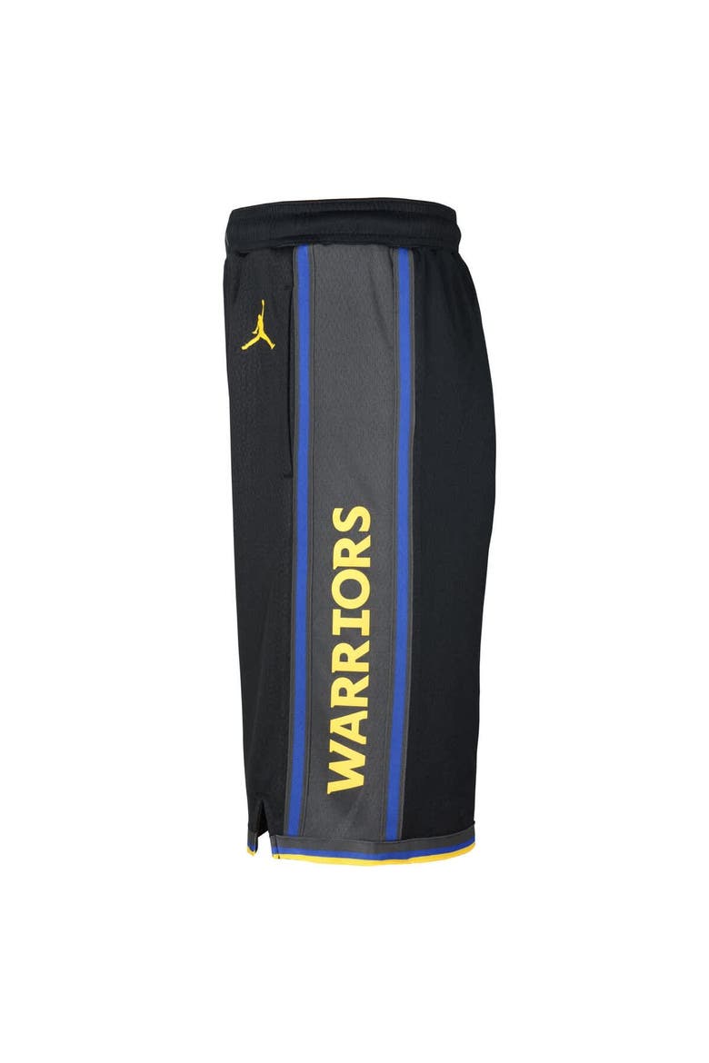 Youth Nike  Black Golden State Warriors Authentic Statement Edition Swingman Shorts, Alternate, color, Black