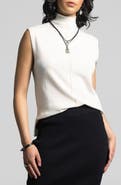 WEEKEND LOS ANGELES Jessamine Funnel Neck Sleeveless Sweater