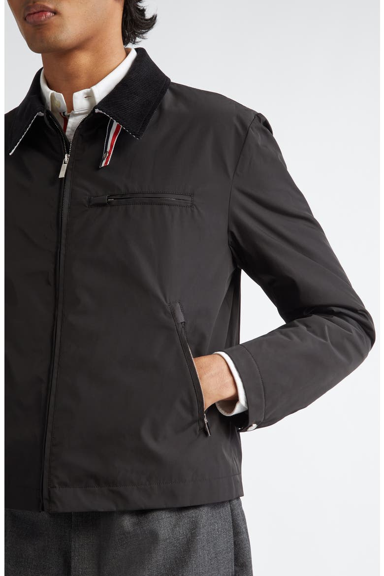 Concealed Placket Golf Jacket, Alternate, color, BLACK