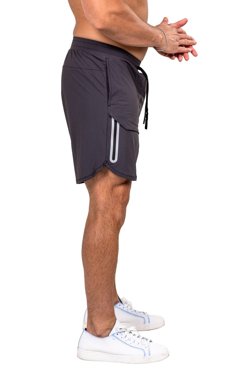 Athletic Performance Shorts, Alternate, color, GREY